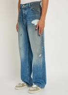 Nahmias Dirty Wash Distressed Straight-leg Jeans Denim