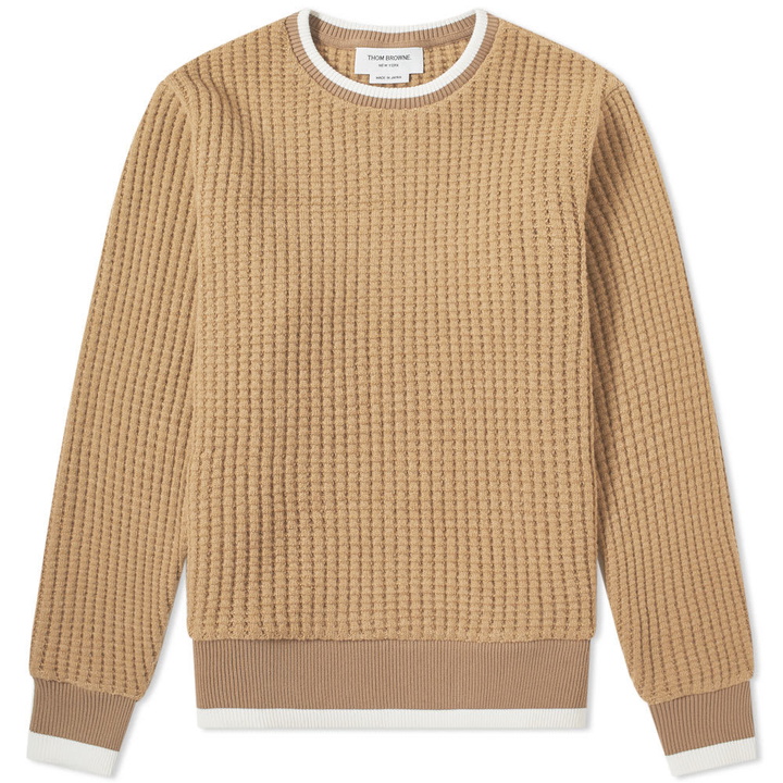 Photo: Thom Browne Chunky Waffle Crew Knit