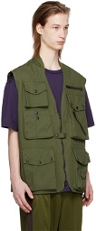 NEEDLES Khaki Field Vest