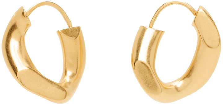 Photo: Maison Margiela Gold Single Curb Earrings