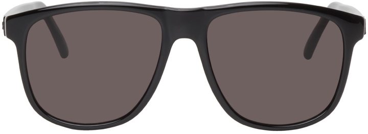 Photo: Saint Laurent Black SL 334 Signature Round Sunglasses