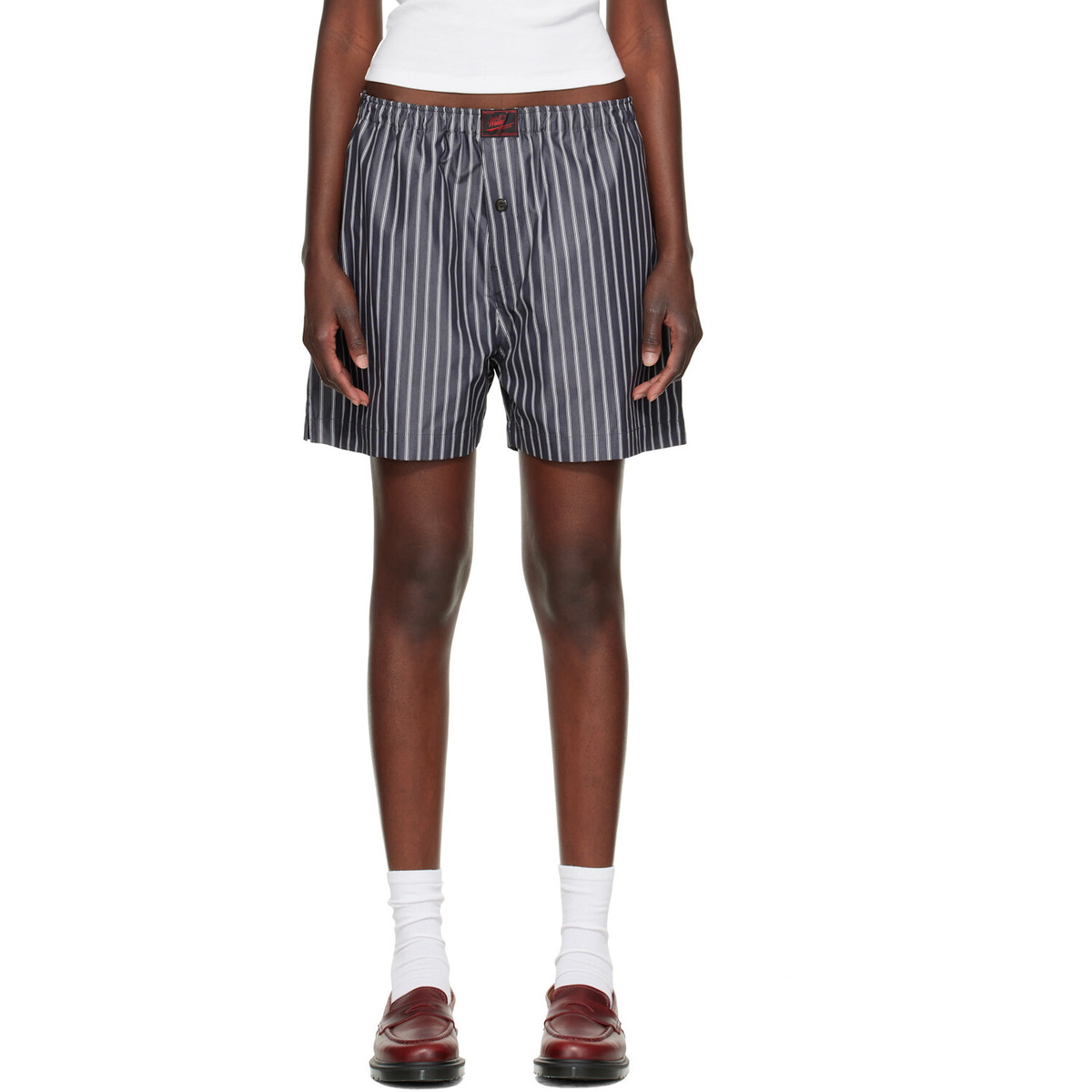 WILLY CHAVARRIA Gray Willy Woven Boxer Shorts