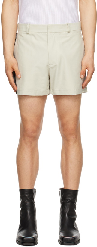 Photo: Steven Passaro Gray Zip-Fly Shorts