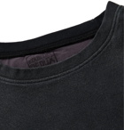 KAPITAL - Oversized Embroidered Printed Cotton-Jersey T-Shirt - Black