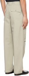 Lemaire Beige Utility Trousers