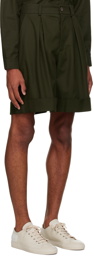 King & Tuckfield Green Cuffed Shorts