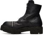 Guidi Black GRTR Zip Up Boots