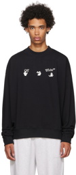 Off-White Black Cotton Sweatshirt