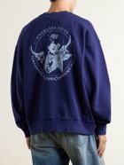 NAHMIAS - Youth Enrichment Logo-Print Cotton-Jersey Sweatshirt - Blue