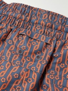 Derek Rose - Tropez Straight-Leg Mid-Length Printed Swim Shorts - Orange