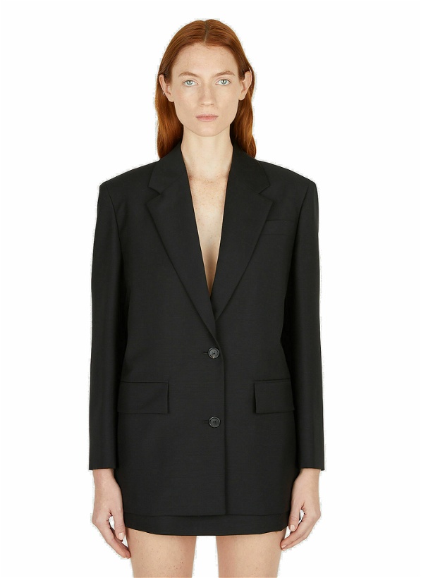 Photo: Logo Patch Suit Blazer in Black