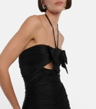 Alexandre Vauthier - Halterneck jersey midi dress