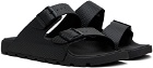 BOSS Black Twin Strap Sandals