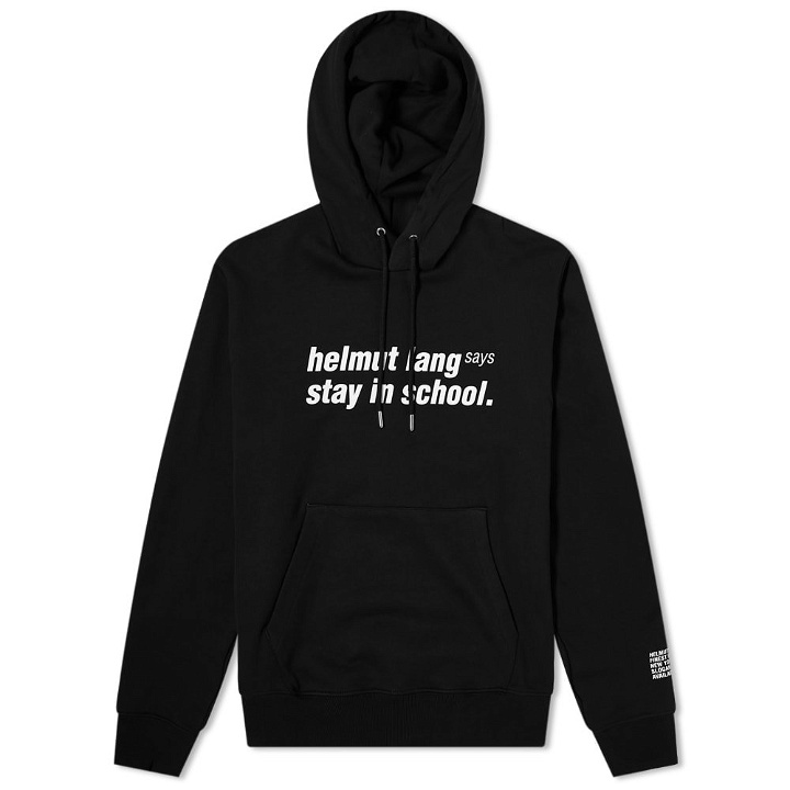 Photo: Helmut Lang Helmut Lang Says Stay In School Popover Hoody