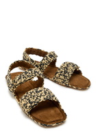 Khaite Boden Raffia Sandals Black