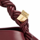GANNI Women's Bou Bag Small in Burgundy 