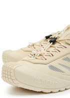 Moncler Trailgrip LP Panelled Nubuck and Suede Sneakers Ecru