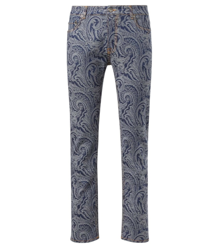 Photo: Etro Roma paisley slim jeans
