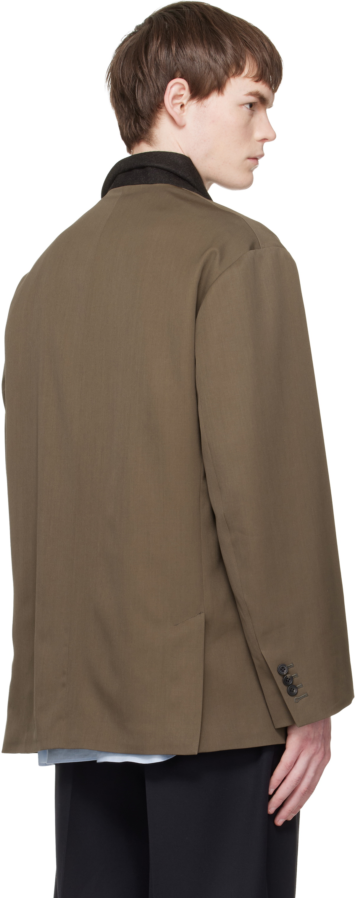 stein Taupe Oversized Double Breasted Blazer