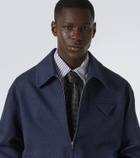 Bottega Veneta Intrecciato leather tie