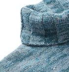 Inis Meáin - Mélange Merino Wool and Cashmere-Blend Rollneck Sweater - Blue