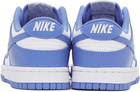 Nike Blue & White Dunk Low Retro Sneakers