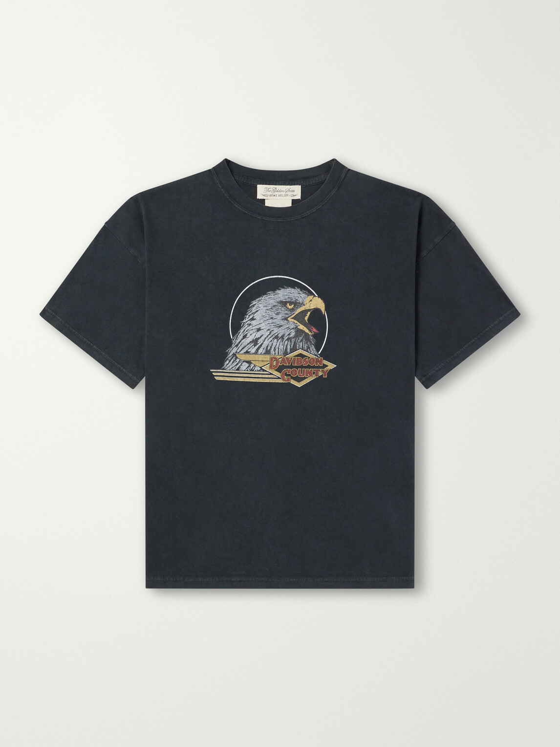 Remi Relief - Davidson County Printed Cotton-Jersey T-Shirt - Black