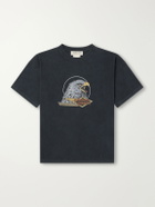 Remi Relief - Davidson County Printed Cotton-Jersey T-Shirt - Black