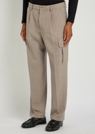 Dolce & Gabbana Pleated Tapered-leg Wool Trousers Grey