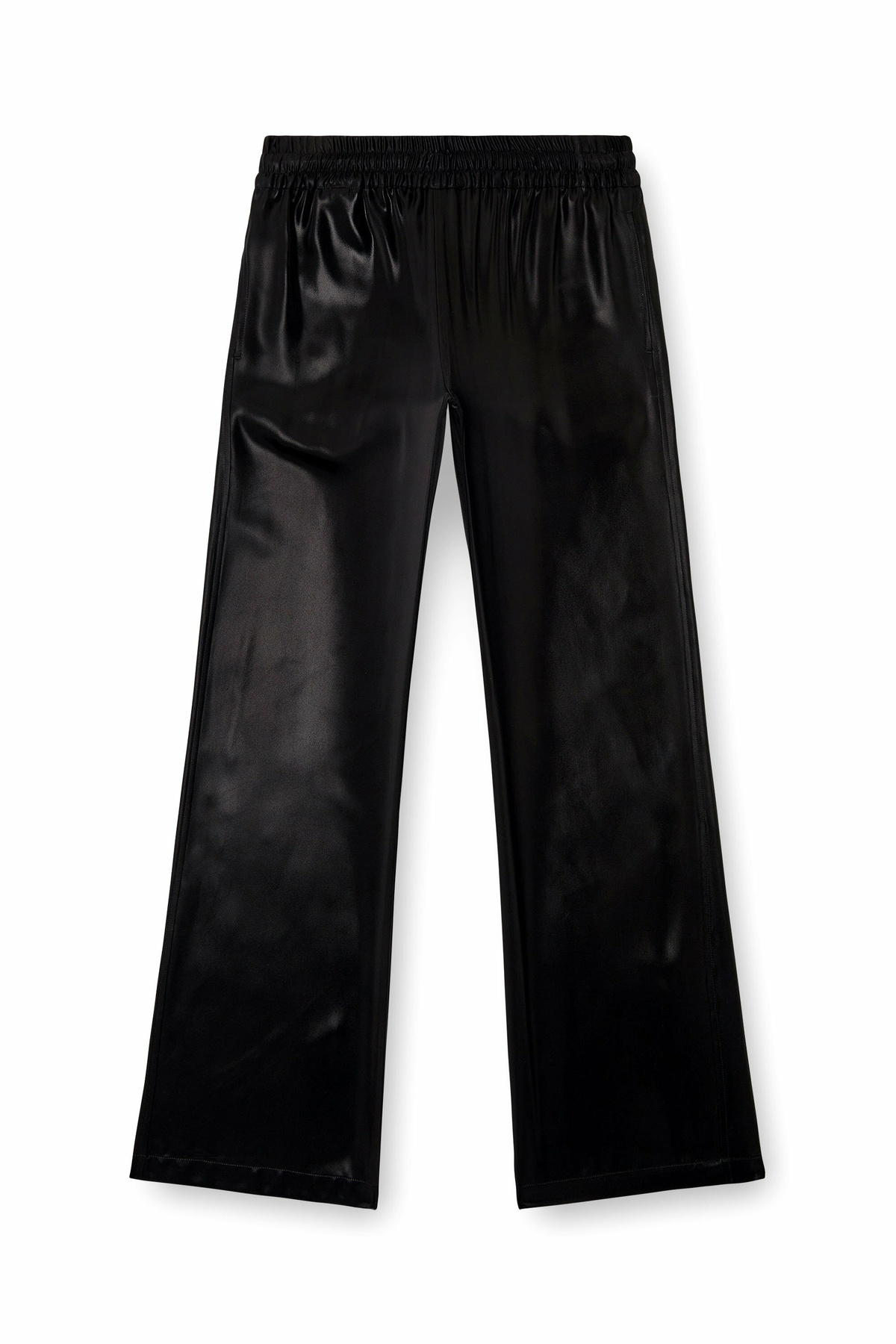 Diesel Satin track pants - Pants Womens in Black Diesel