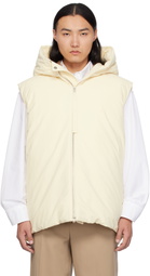 Jil Sander Beige Medium Fill Down Vest