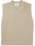 Nanushka - Malthe Ribbed Wool and Cashmere-Blend Sweater Vest - Neutrals