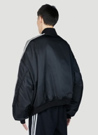 adidas x Balenciaga - Striped Bomber Jacket in Black