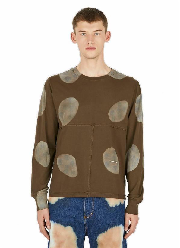 Photo: Lapped Long Sleeve T-Shirt in Brown