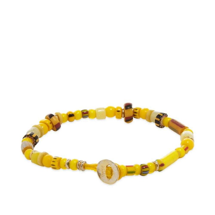 Photo: Mikia Men's Multi Trade Beads Bracelet in Yellow