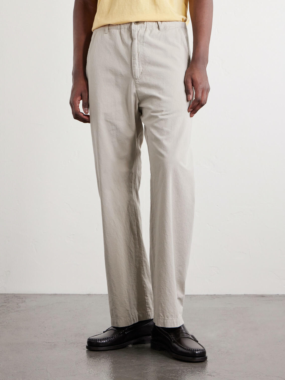Remi Relief - Straight-Leg Cotton-Twill Trousers - Neutrals