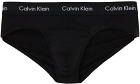 Calvin Klein Underwear Three-Pack Black Hip Briefs