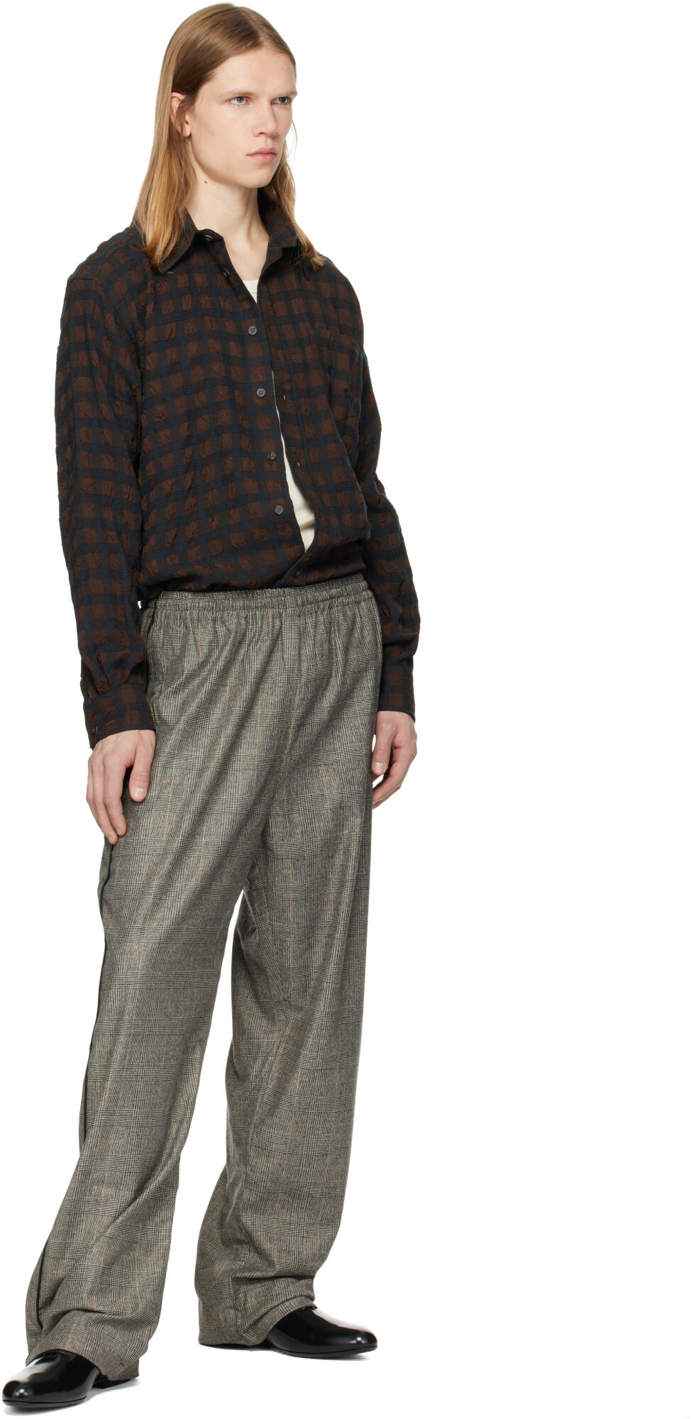 WILLY CHAVARRIA Brown & Black Veterano Shirt