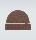 Eleventy Cable-knit cashmere beanie
