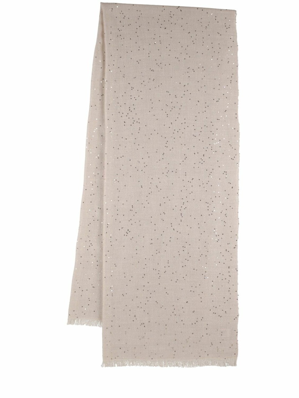 Photo: BRUNELLO CUCINELLI - Sequin Embellished Scarf