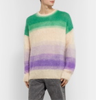 Isabel Marant - Drussellh Striped Mohair-Blend Sweater - Neutrals