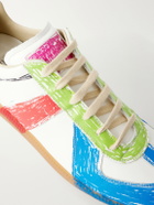 Maison Margiela - Replica Painted-Effect Leather Sneakers - Multi
