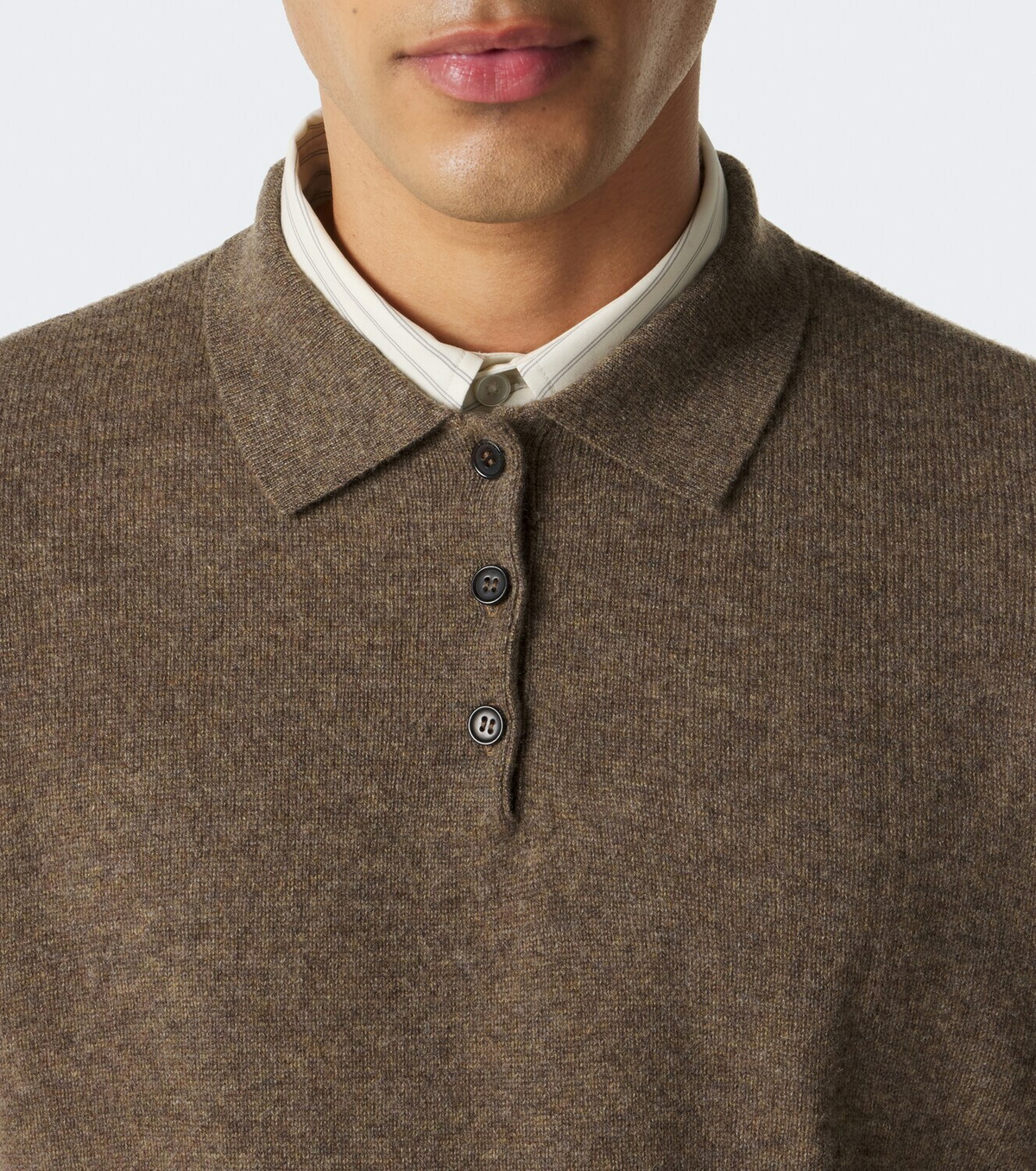 Le Kasha Crete cashmere polo sweater
