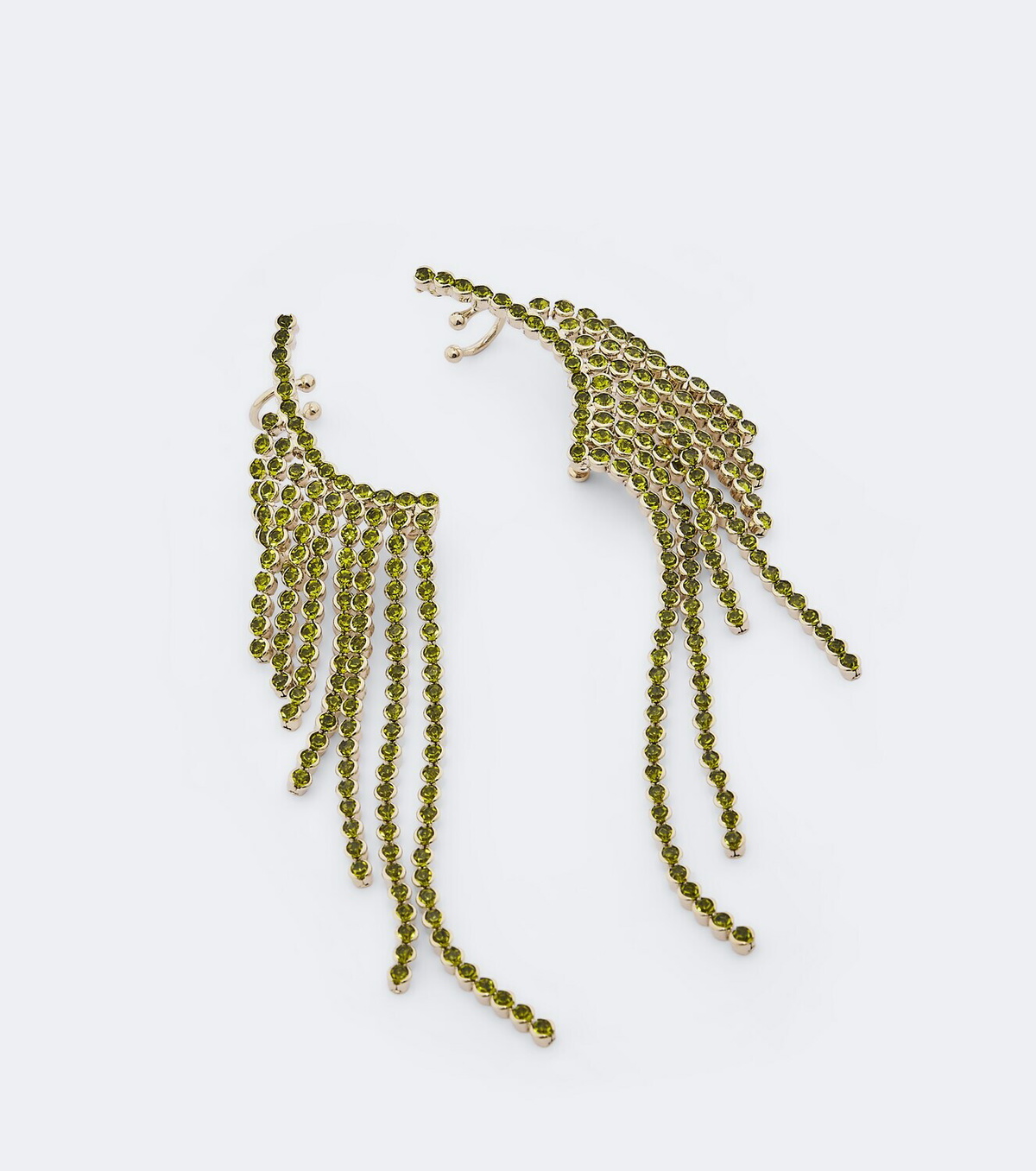 Rabanne Crystal-embellished ear climbers
