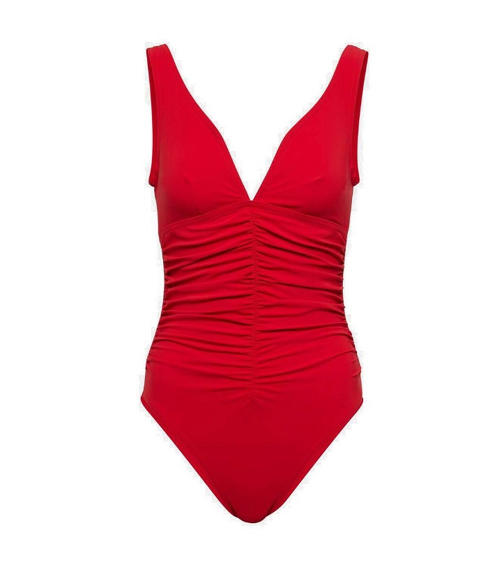 Photo: Karla Colletto Ruched swimsuit
