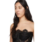 Dolce and Gabbana Black Lace Short Galloon Bustier