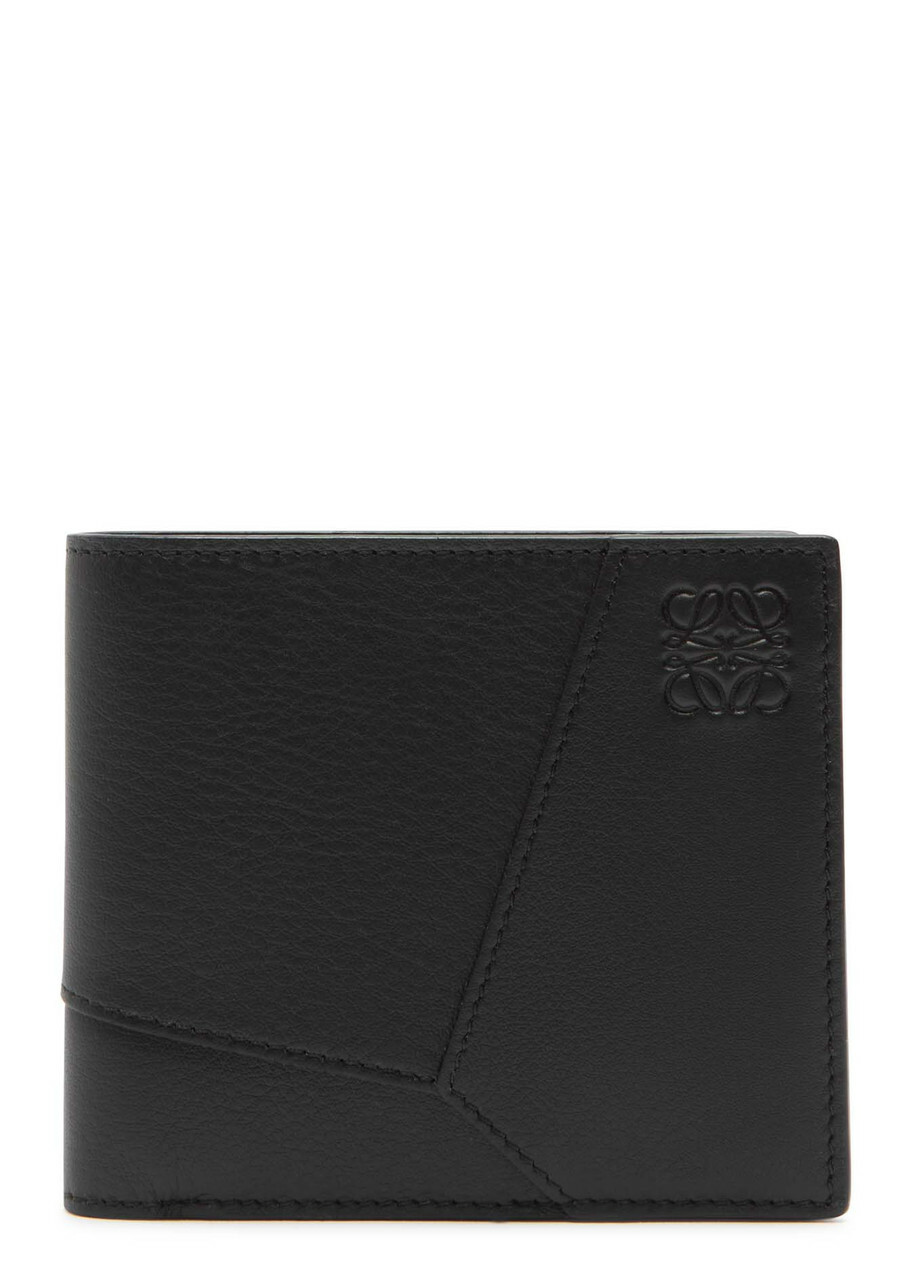 Loewe Puzzle Gained Leather Wallet - Black - One Size