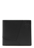 Loewe Puzzle Gained Leather Wallet - Black - One Size