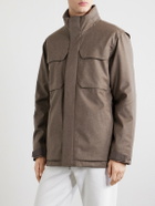 SEASE - Padded Wool and Cashmere-Blend Jacket - Brown