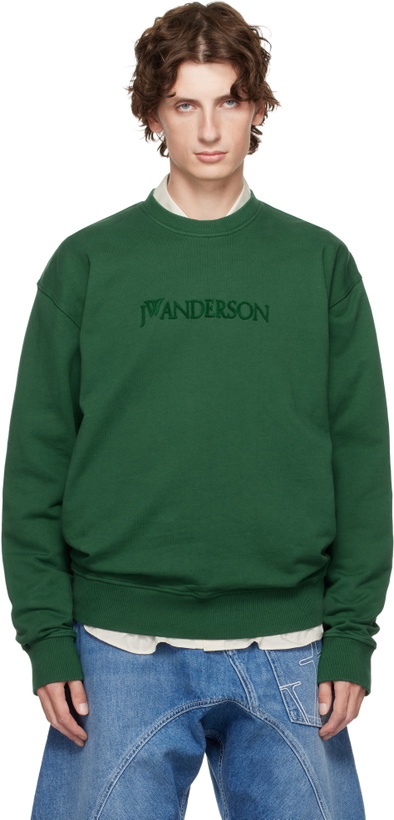 Photo: JW Anderson Green Logo Embroidery Sweatshirt